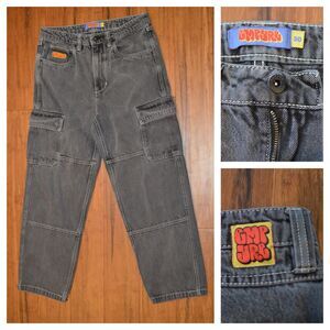 Y2K Empyre Skate Cargo Jeans Black Baggy Skater Denim 30